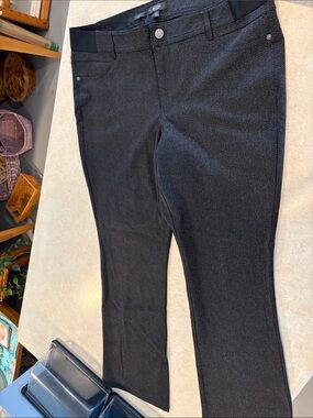 Simply Vera Vera Wang Black Herringbone Boot Cut Pants